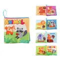 Washable animal themed baby cloth book with hanging ring and colorful pages - Forest Animals (16g)