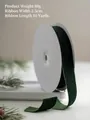 Dark green 2.5cm velvet ribbon for Christmas gift wrapping and DIY crafts 10 yards - Dark Green Velvet / Width 2.5cm / Length 10 Yards