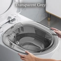Transparent grey deep sitz bath basin for toilet seat, post-operative and postpartum care - [PET] Transparent Grey