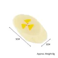 Colgante de rodaja de plátano en PVC realista para llaveros, dimensiones 5x3cm, peso 8g - Rodaja de Plátano - Sin Gancho