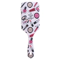 Large air cushion hairbrush featuring colorful makeup pattern and YOU ARE amazing print - Makeup Tools - White Base