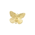 Vintage style gold-plated copper butterfly pendant for DIY jewelry making accessories - VD1517 Gold Double Loop Butterfly
