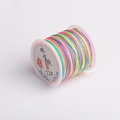 Spool of 72# rainbow colored jade thread for DIY jewelry making and knotting - Five Colors No.46 / Line B / 16 Meters