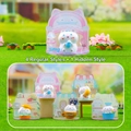 Cute Dunhuang cat figurines set featuring diverse food themes like burgers and coffee - Delicious Meow Meow Series / Whole Box