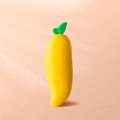 Creative giant mango shaped eraser in bright yellow and green for students - Mango