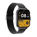 Y13 Smart Watch with 1.83-inch touch screen and black metal Milanese strap on white background - Metal Milanese Band / Black