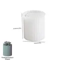 Stampo in silicone cilindrico a strisce verticali per vasi di piante succulente - Vaso Grande n. 2 (Righe Verticali)