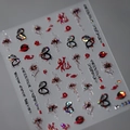 3D holographic dragon nail stickers with traditional Chinese calligraphy style - M232 Dark Dragon Calligraphy Style