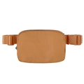 Khaki nylon sports waist bag with adjustable strap and buckle on a plain background - 20.5*14*5cm / Khaki/Earth Yellow