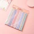 12-color set of Morandi highlighters in square body design with transparent pouch - Chisel Tip / Square Series-Dual Tip 12 Pack