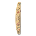 Curved moon nail file with 100 grit EVA foam and cute cartoon patterns on sand surface - 01#Yellow (#100)