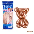Metallische roségoldene Modellierballons für kreative Tierformen im 100er-Pack - 100 Stk/Packung / Metallic-Roségold