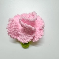 Handmade pink crochet carnation flower accessory for bouquets and gift arrangements - Pink Carnation