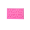 Pink silicone balloon letter mold with 26 A-Z cavities for baking and DIY crafts - Style 3 Balloon Alphabet / Pink