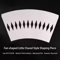 White fan-shaped floral paper with black diamond pattern and waterproof coating - New Large Fan Shaping Sheet / 84x55x42cm 10sheets/pack