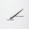 Body piercing guide pin 1.6mm gauge with 1.2mm thread in polished stainless steel - 1.2mm Thread x 1.6mm Rod