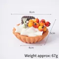 Realistisch kunstmatig fruitroom-eiergebakmodel voor dessertdecoratie en rekwisieten - PVC Fruittaart - Duindoorn & Crème