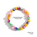 Bohemian colorful stretch bracelet with polished disc beads and 5.5cm diameter - Colorful Shell Elastic