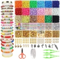 DIY kleikralen set met alfabet kralen en hulpmiddelen voor het maken van sieraden - Stijl 1