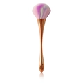 Pennello trucco con setole sfumate rosa viola verde e manico in metallo oro rosa - Pennello Sfumato Oro Rosa Vita Sottile