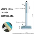 3-in-1 light blue pet hair remover brush with double-sided head, size 45x18 cm - 45cmx18cm / Light Blue