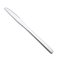 Coltello da bistecca minimalista in acciaio inossidabile argento con finitura lucida e lama - Coltello da Tavola Argento