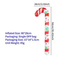 Inflatable 90cm Christmas candy cane with red and white stripes for festive decoration - Christmas Snowflake Cane