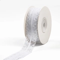 White floral lace ribbon roll for wedding gift wrapping and DIY crafts accessories - S004