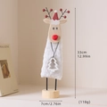 Nordic Christmas reindeer ornament in cream white felt with dimensions 33cm tall - No.12 Off-White Long-Legged Deer
