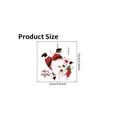 Detailed size chart showing 15cm Merry Christmas Santa Claus wall sticker dimensions - Type A 15*15cm Upside Down Santa