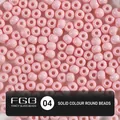 Pink 4mm glass seed beads with solid lacquer finish for DIY jewelry making crafts - 04
