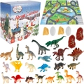 Dinosaur advent calendar set with 24-day countdown box, models, and game map - Dinosaur Blind Box WS-23 (496g)
