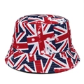 Chapeau bob Panama avec imprimé drapeau australien en toile de coton durable - M / Thème drapeau australien