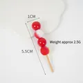 Miniature red candied hawthorn stick model for dollhouse DIY crafts, 5.5cm length - 5.5cm Gradient Color