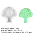 Life of Tree silicone mold for handmade candles and soap with green tree finished product - 2# Natural Tree Shape / Gray