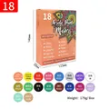 18-color acrylic paint marker set for DIY nail art and versatile surfaces with 0.7-3mm nibs - 18 Pcs/Box