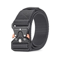 Cintura tattica nera in nylon con fibbia in metallo e marcatura di carico 12KN/24KN - 125cm / Grigio (Rilascio Rosso)
