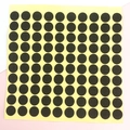 100pcs self-adhesive black round felt screw protective pads for DIY phone case making - 10mm/160 Pieces / Black