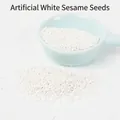 Mini semi di sesamo bianco finto per case delle bambole e fotografia di cibo realistica - Sesamo bianco (pasta polimerica) (500g)