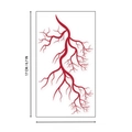 Waterproof Halloween tattoo sticker XB-007 featuring red blood veins, 17x9.5cm size - Vein Tattoo XB-007