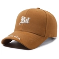 Casquette de baseball en coton marron avec broderie Bd et texte Dream Club - Réglable / Marron