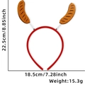 Cerchietto per Oktoberfest con salsicce a molla, dimensioni di 22,5 cm per 18,5 cm di larghezza - Stile Salsiccia