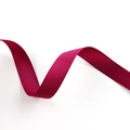 Macro detail of smooth burgundy double-sided satin ribbon for elegant gift wrapping - Satin / Burgundy