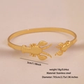 Goldenes Edelstahl-Armband mit Hummer-Motiv, offenes Design für Damen im modernen Stil - 2# Hummer
