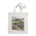 Van Gogh The Garden at Arles art print canvas tote bag in white cotton fabric - The Garden at Arles