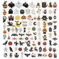 Assortimento ciondoli Halloween smaltati con zucca fantasma e pipistrello per gioielli fai da te - Set Misto 100 Pezzi Smalto Halloween Oro KC