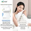 Disposable bamboo panda print travel bed sheet 220x230cm made of soft SMMS non-woven fabric - Double Bed Sheet / Bamboo Panda Print