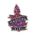Lila Magical Girl Zaubertrankflasche Emaille-Anstecknadel mit Vergoldung und Kristallkorken - Lila Magische Zaubertrankflasche Stil (XZ8655)