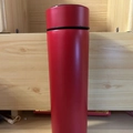 Smart LED temperature display insulated water bottle with a matte red finish - 16oz / Matte Intelligent Red / No Display