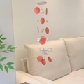 Roze zeester en schelp windgong hangende decoratie voor raam in gezellige kamer - DIY-materiaalpakket / Rode zeester